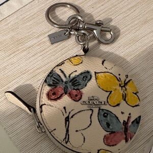 Coach Butterfly Bag Charm Coin Purse NWOT